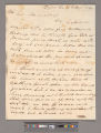 William Dickinson letter to Joel Shrewsbury