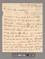 William Dickinson letter to Joel Shrewsbury