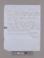 Joel Shrewsbury letter to William Dickinson