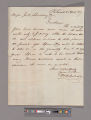 William Dickinson letter to Joel Shrewsbury & Co