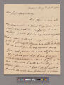 William Dickinson letter to Joel Shrewsbury