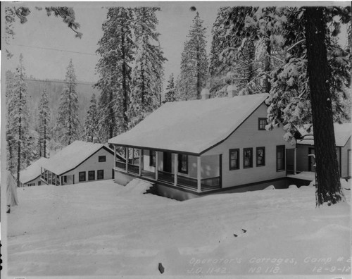The permanent housing built at the town of Big Creek seemed luxurious compared to the tents and bunkhouses provided for the construction forces