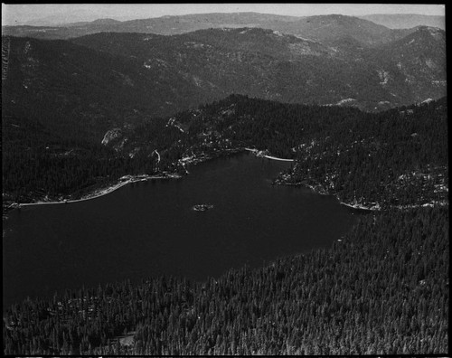 Aerial photo of Huntington Lake near Dam 2