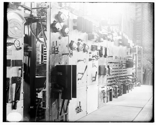 The switchboard at Los Angeles #1 Steam Plant