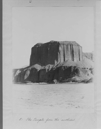 The rock formation "The Temple" from the southeast