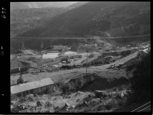 Big Creek - Mammoth Pool - Outlet portal construction operation