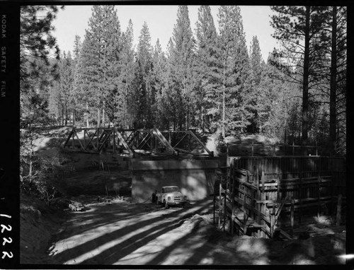 Big Creek - Mammoth Pool - Pony truss bridge installed