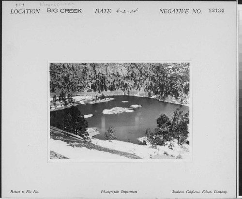 Big Creek, Florence Lake Dam