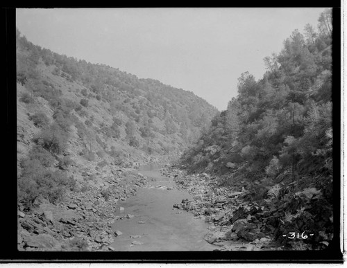 Stream running down canyon