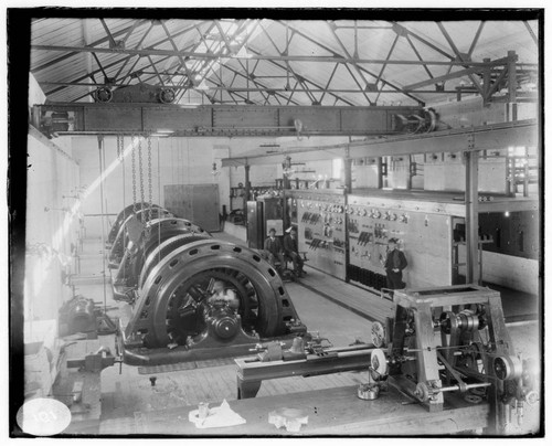 The interior of Santa Ana River #1 Hydro Plant