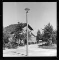 Decorative street lighting in a new residential neighborhood