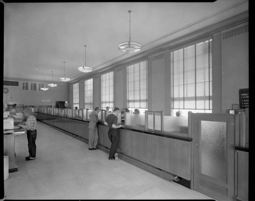 Lighting in bank "before"