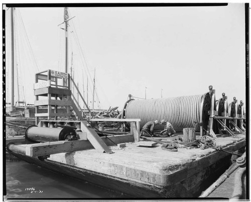 Distribution, Underground - Sub Marine cable on & Barge