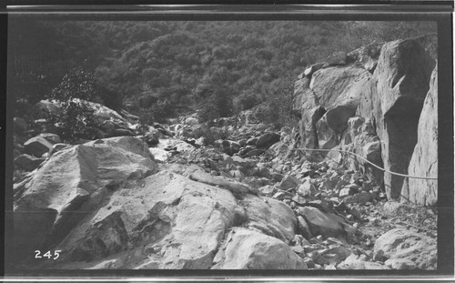 The Middle Fork dam site at Kaweah #3 Hydro Plant