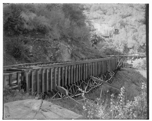 A view of the main sandbox of Kaweah #1 Hydro Plant