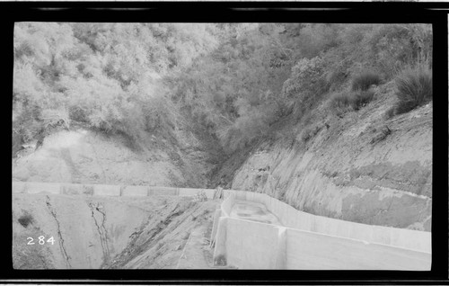 The completed main conduit at Kaweah #3 Hydro Plant with water running through it