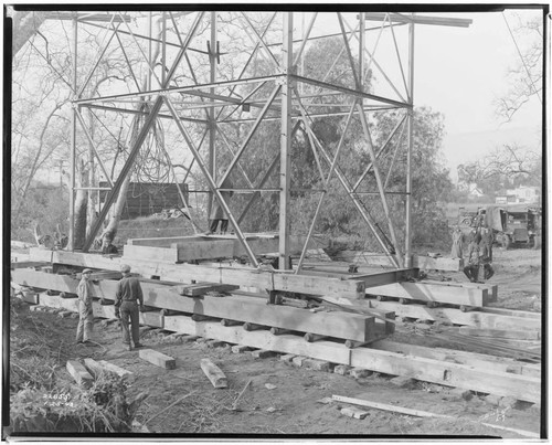 Miscellaneous Transmission - Moving multi-circuit tower at mile 0, Tower 6