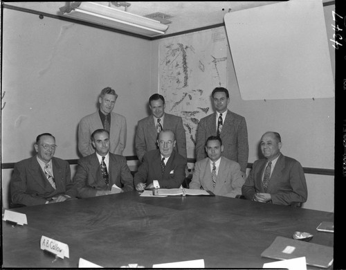 Edison executives at the board room table