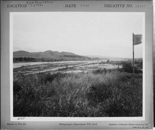 Miscellaneous Transmission : Santa Ana River flood damage to California Electric Power - Open Transmission Line Right of Way