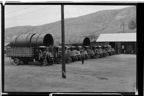 Mac Truck fleet at Caliente