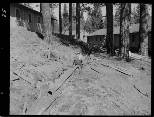 Big Creek - Mammoth Pool - Installation of sanitary sewer pipe