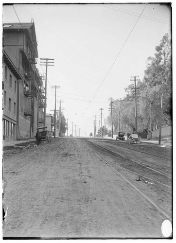 Sunset Boulevard showing joint pole construction