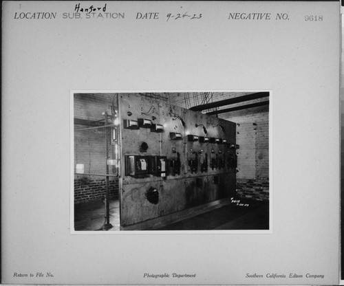 Hanford Substation - Interior