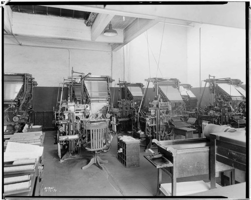 Printing office at Santa Barbara