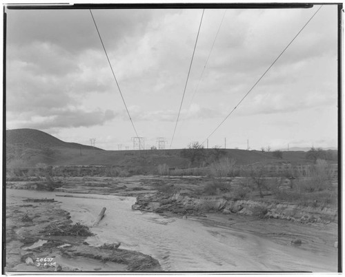 Big Creek Transmission Line - Storm Damage of March 2nd - Line burned down at Saugus