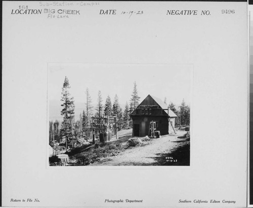 Big Creek, Florence Lake Dam -Exterior Substation