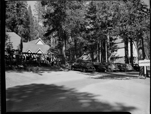 Big Creek Valley Editors Tour: shot of a mountain town with hotel size buildings