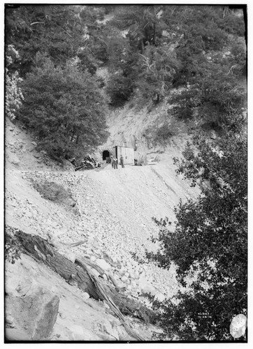 Union Power construction workers standing in front of Adit #5 tunnel portal