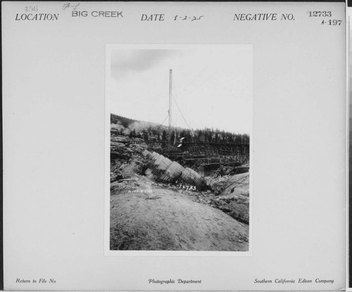 Big Creek, Florence Lake Dam - Construction of multiple-arch dam