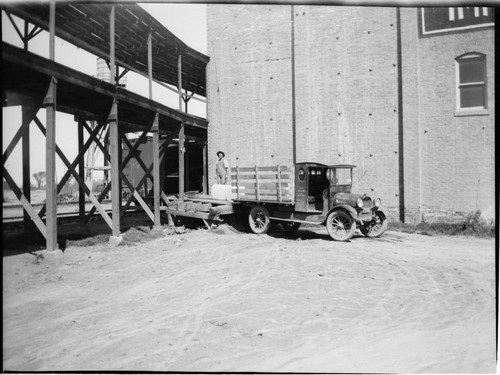 Stake bed truck at Imperial Ice Plant