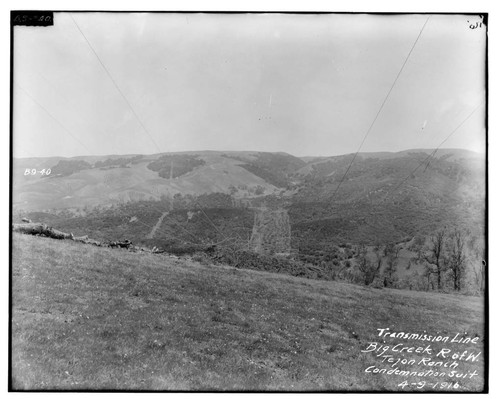 Big Creek Transmission Line right-of-way