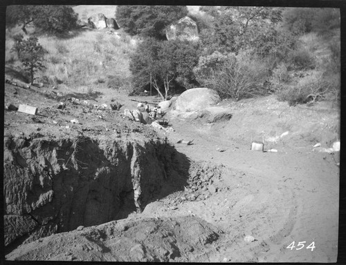 The excavation of the reservoir at Tule Plant