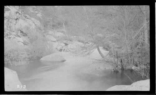 Marble Fork above the dam at Kaweah #3 Hydro Plant