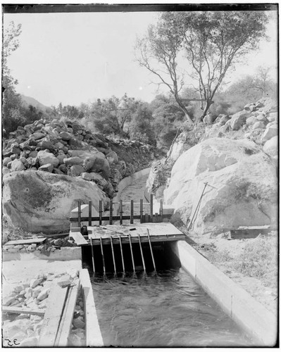 An intake for Kaweah #2 Hydro Plant