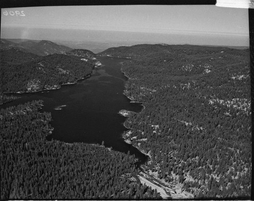 Aerial photo of Huntington Lake with Dams 1