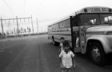 Grade school children from Pleasant Valley School District on a tour of a substation