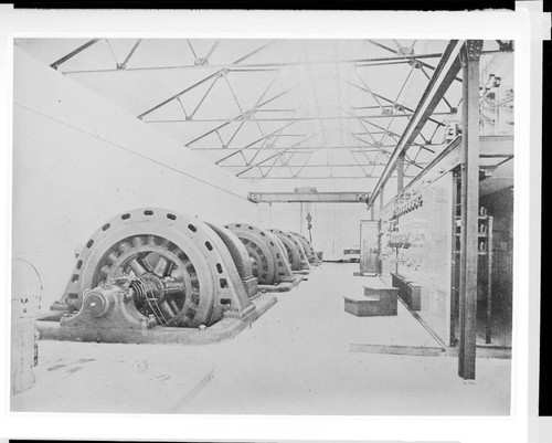 The interior of Santa Ana River #1 Hydro Plant