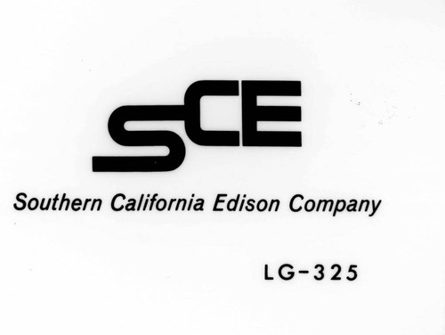 The third official Southern California Edison Company logo with "SCE" in bold letters and "Southern California Edison Company" written underneath it