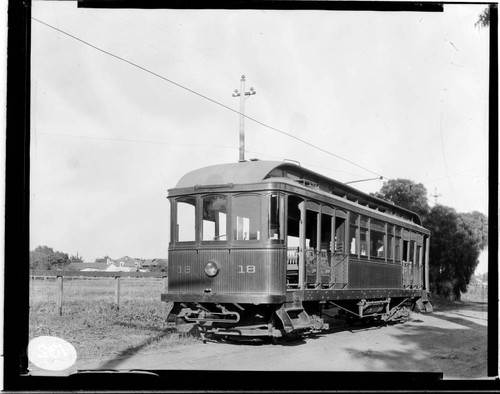 Car #18 of the Santa Barbara Consolidated Railway