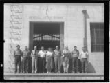 Group of employees outside General Store Room