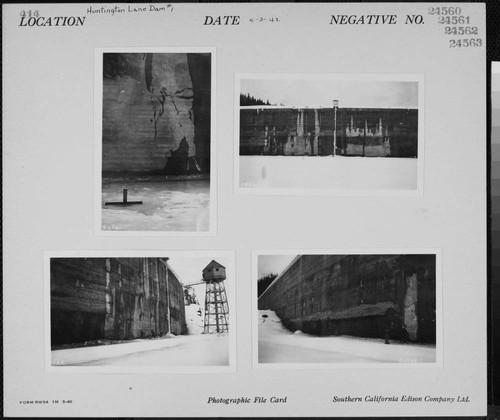 Big Creek, Huntington Lake Dams - Dam 1