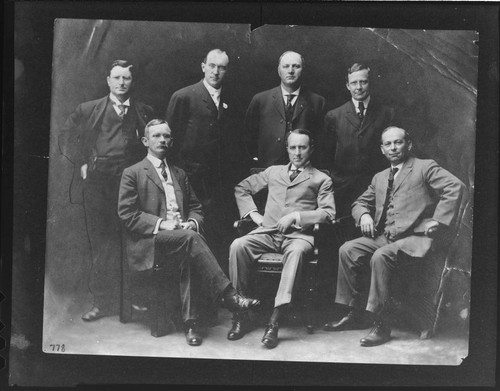 A group portrait of the officers of the Edison Electric Company