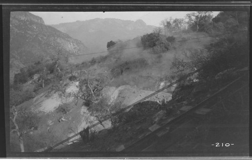 The reservoir site at Kaweah #3 Hydro Plant