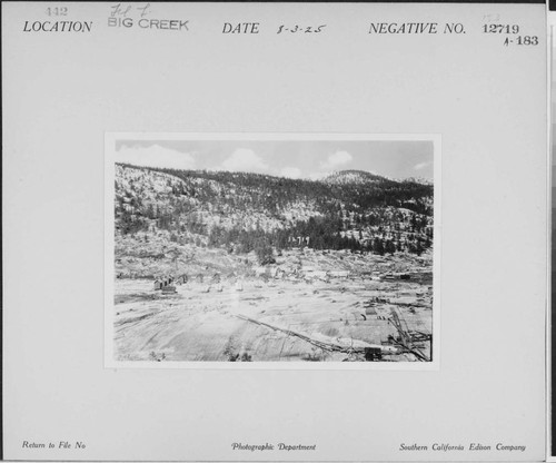 Big Creek, Florence Lake Dam - Construction of multiple-arch dam