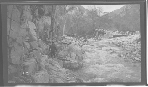 Santa Ana River #2 Powerhouse - Damage to big intake flume