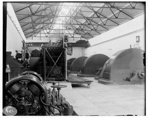 The interior of Santa Ana River #1 Hydro Plant